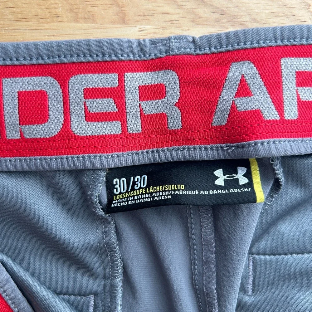 Under Armour Drive Golf‎ Pants Mens 30x30 Loose Wicking Polyester Stretch Gray
